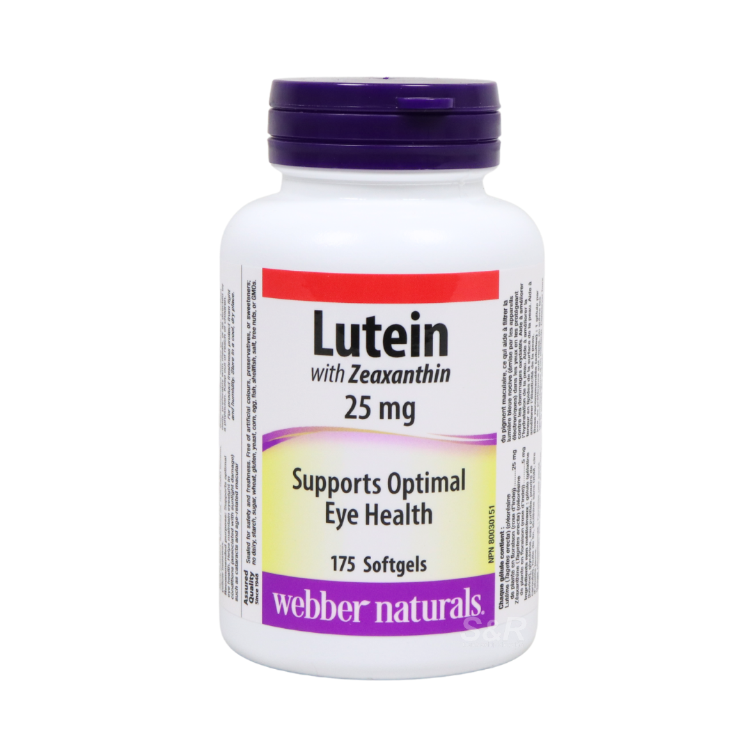 Webber Naturals Lutein Eye Health 175 softgels